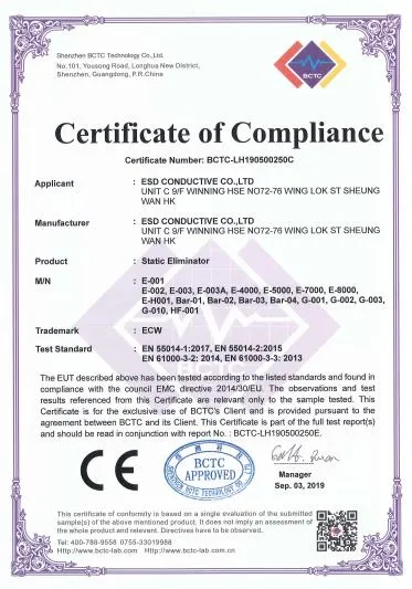 Ce & RoHS Electrostatic ESD Ionized Fan Benchtop Anti-Static Ionizer Ionizing Air Blower