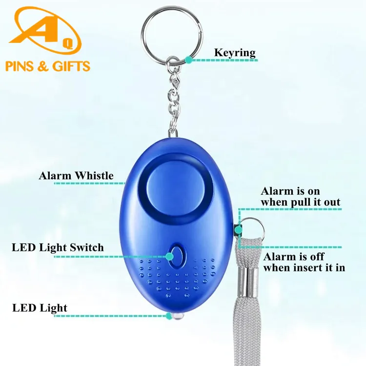 Crafts Shoes Rings Metal Brass Rubber Mobile Six Ways to Protect Your Safety Wolf Spray Protection Trail as Self Defense Alarm Keychain