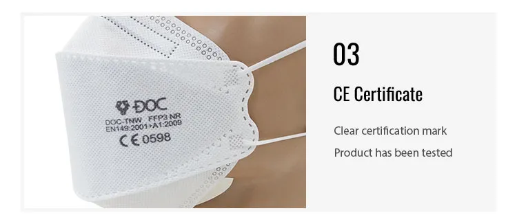 Direct Sales Elastic Ear Strap Soft Sponge Stripe Fashion Fish Type High Filter FFP3 Facemask