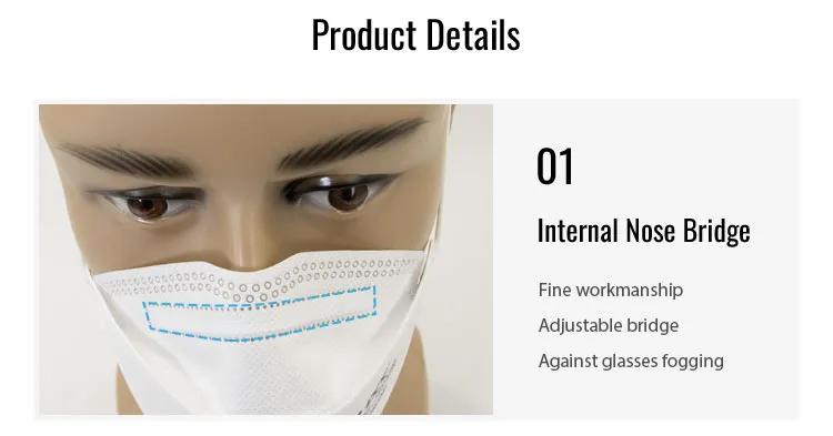 Direct Sales Elastic Ear Strap Soft Sponge Stripe Fashion Fish Type High Filter FFP3 Facemask