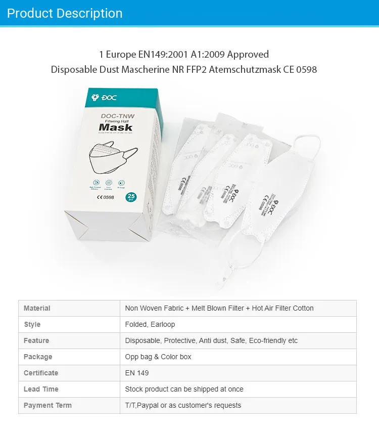 Direct Sales Elastic Ear Strap Soft Sponge Stripe Fashion Fish Type High Filter FFP3 Facemask