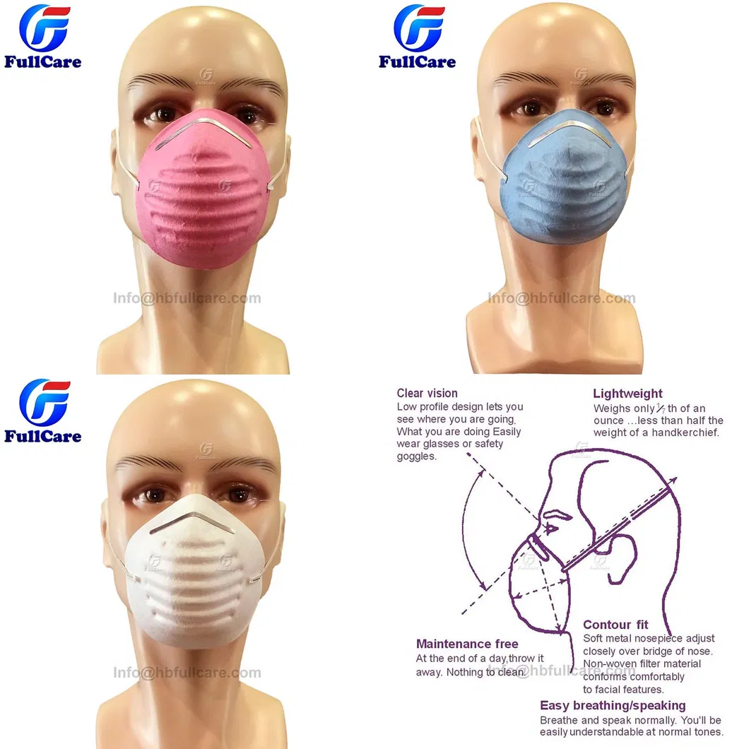 Disposable Nonwoven Meltblown 1layer 160g 180g 220g Nuisance Dust Mask Particulate Respirator Safety Cover Dust Mask