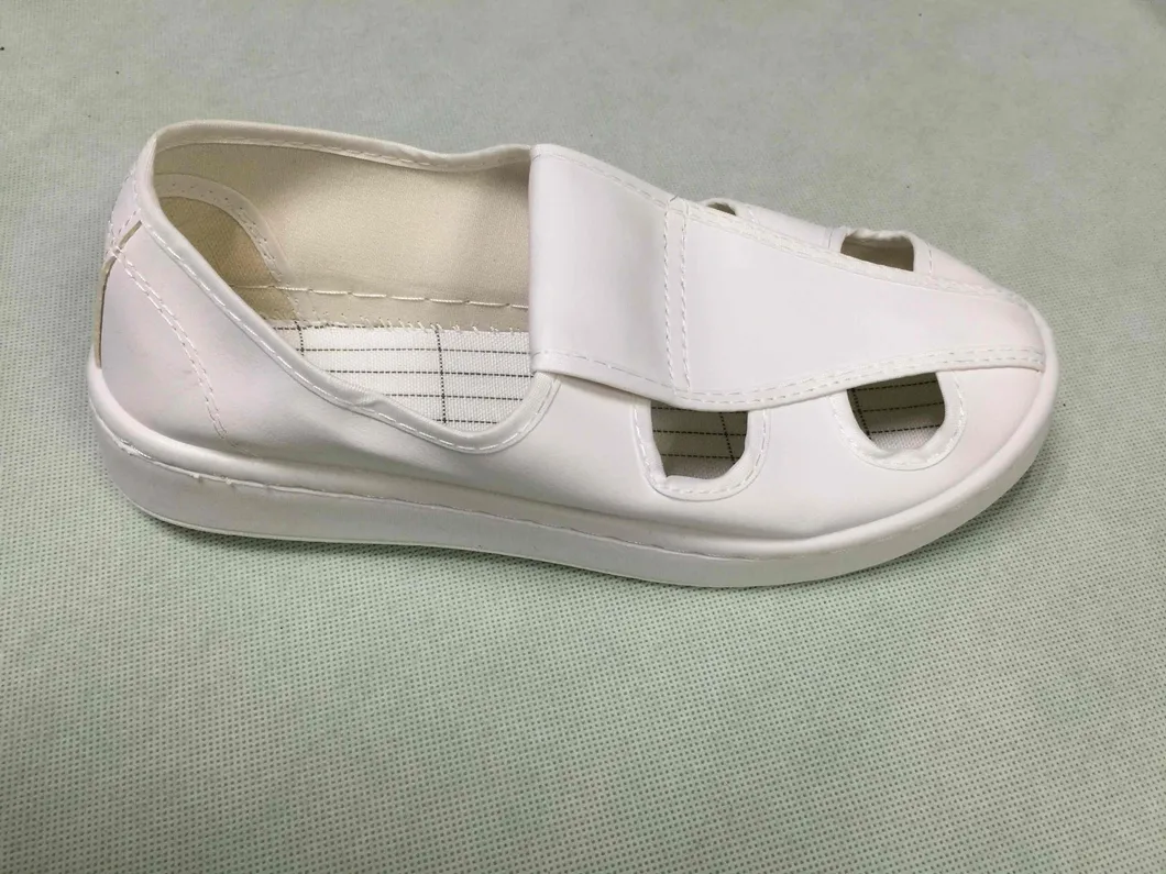 ESD Antistatic Safety Shoes for Laboratory Clean Room Ln-1577105PVC