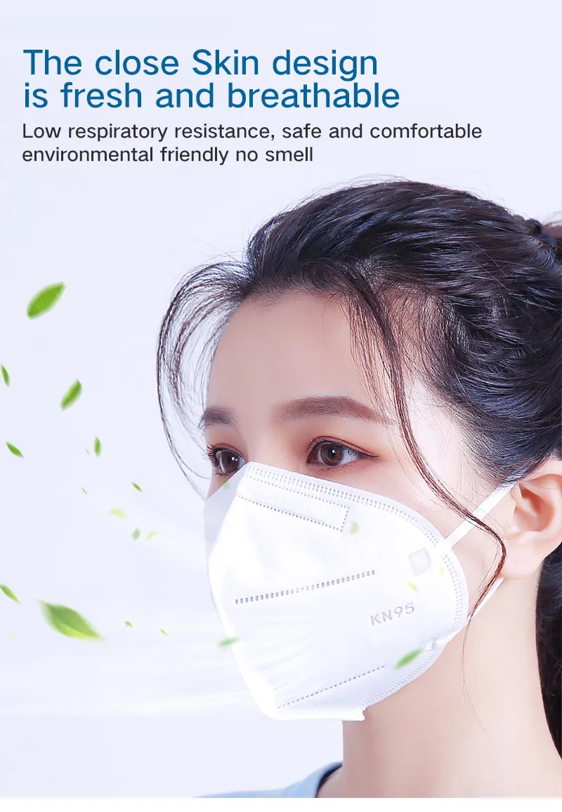 Excellent Breathe Freely Chinese Supplier Quality Anti Pollution Carbon Filter Face Mask GB2626 Kn95 Passed