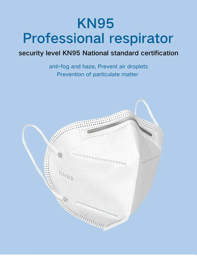 Excellent Breathe Freely Chinese Supplier Quality Anti Pollution Carbon Filter Face Mask GB2626 Kn95 Passed