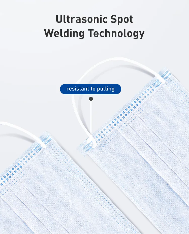 Fast Delivery 3 Ply Disposable Protective Face Mask