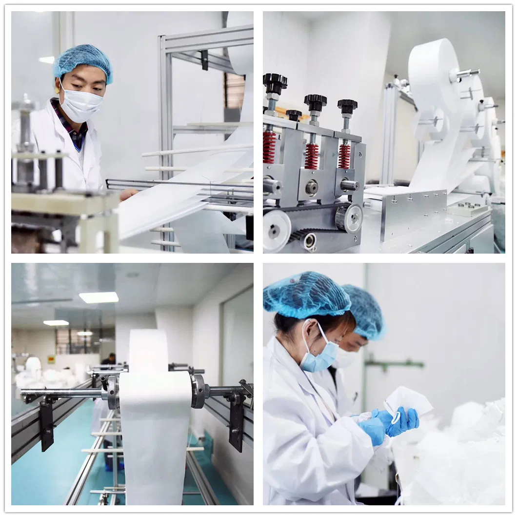 High Quality Disposable Safety Mask Ce FDA Kn99 N95 FFP2 KN95 White 4ply Integrated Elastic Earband Protective Particulate Respirator of Face Masks