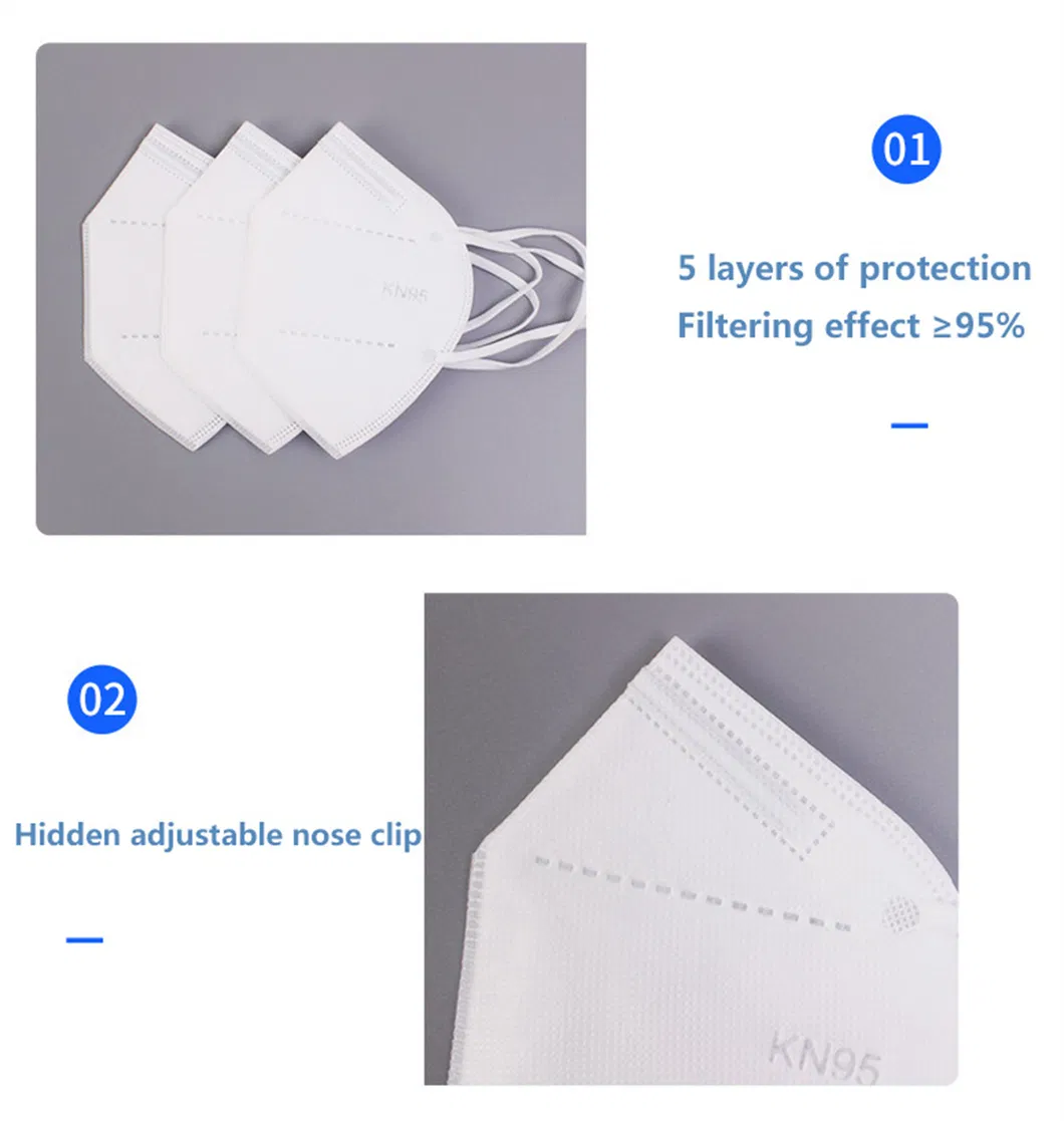 KN95 Mask Non-Woven KN95 Face Mask Disposable Earloop