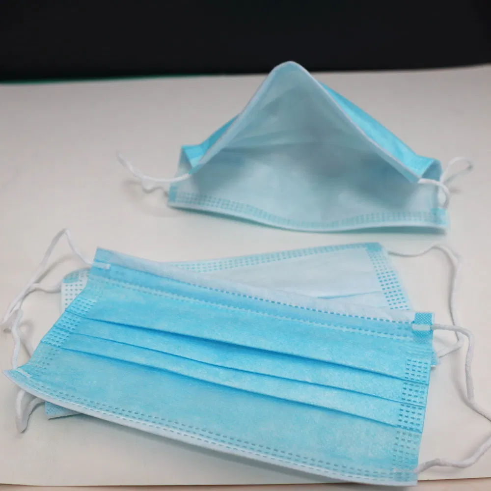 Manufacture Face Mask Disposable Procedure 3 Ply Earloop Face Mask