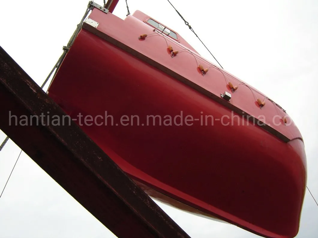 Marine Rescue Equipment Fiberglass Rigid Totally Enclosed Freefall Solas Marine Life Boat