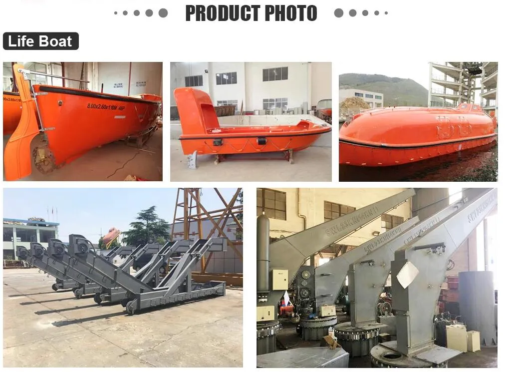 Marine Ship Water Lifesaving Equipment FRP Totally Enclosed Freefall Life Boat