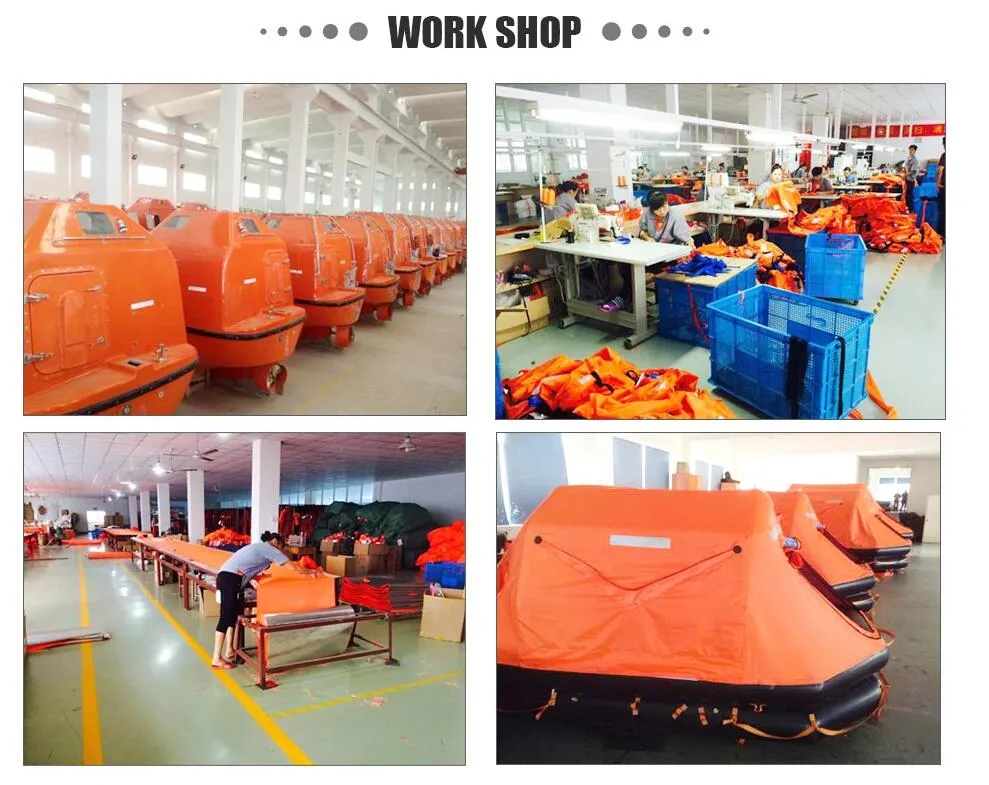 Marine Ship Water Lifesaving Equipment FRP Totally Enclosed Freefall Life Boat