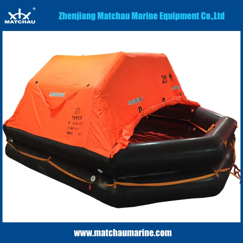 Marine Throw Overboard Inflatable Liferaft for Lifesaving