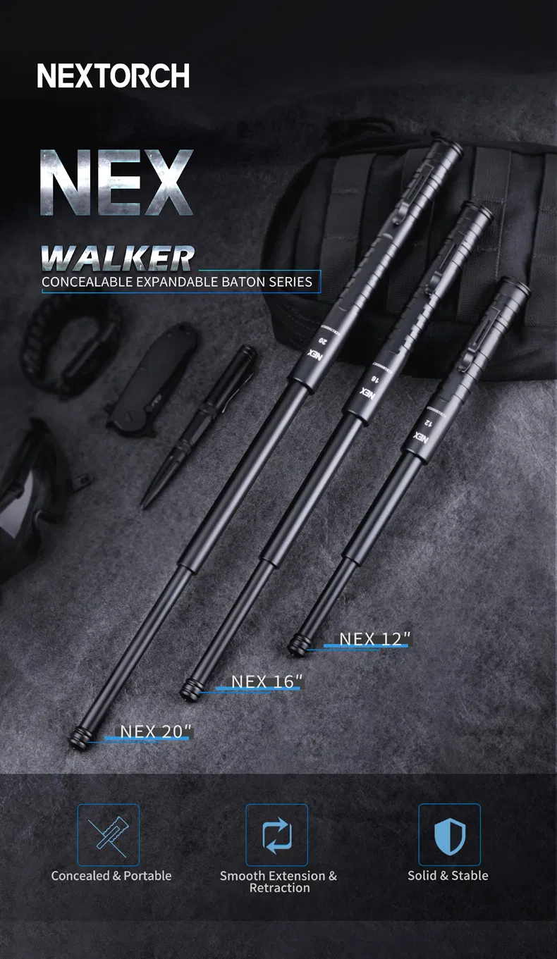 Nex Walker N12 Inch Mini Size Baton Concealed Carry Detective Use Baton