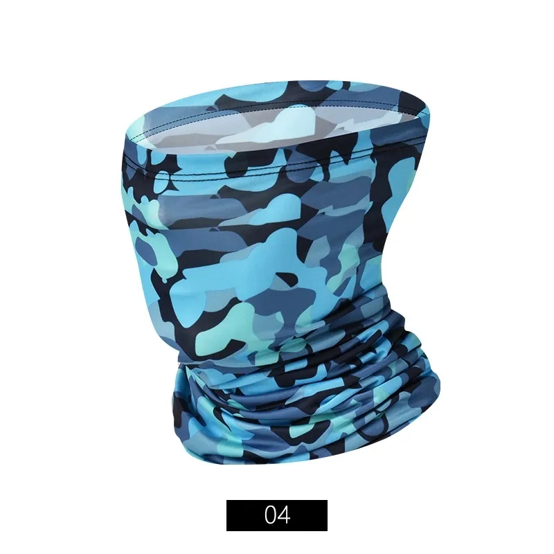 Printed Outdoor Cycling Hanging Mask Sports Mask Ice Silk Neck Cover Hang Ear Triangle Face Mask Tube Masks