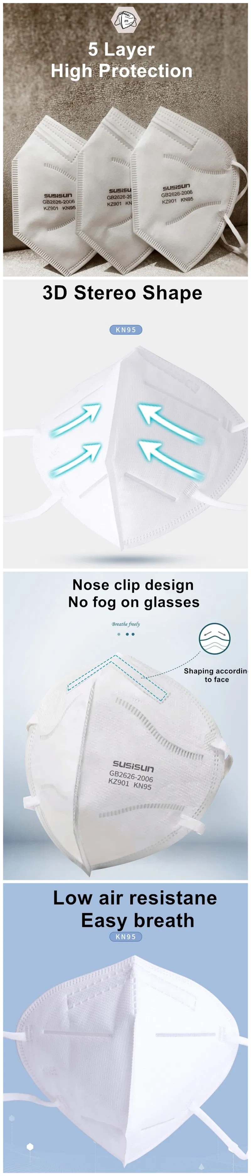 Ready Shipping Face Mask Protective Mask Face Respirator
