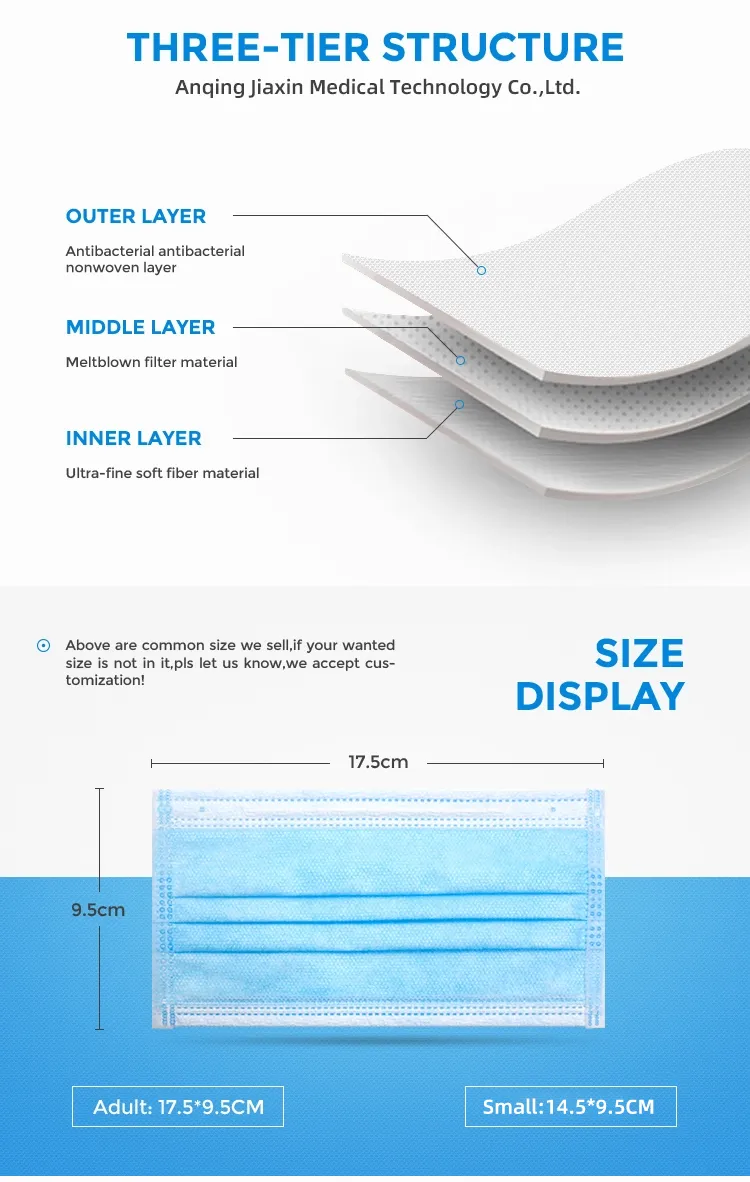 White 3 Ply Disposable Face Mask for Adult