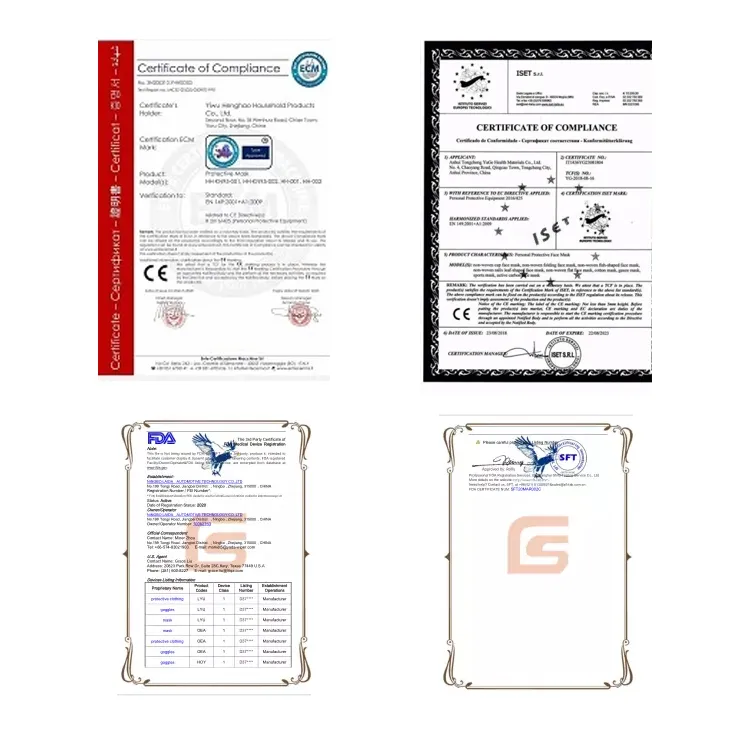 Wholesale Blue/White/Black Color Protective Mask Factory Supply 3 Ply Earloop Disposable Non Woven Civil and Face Mask in Stock