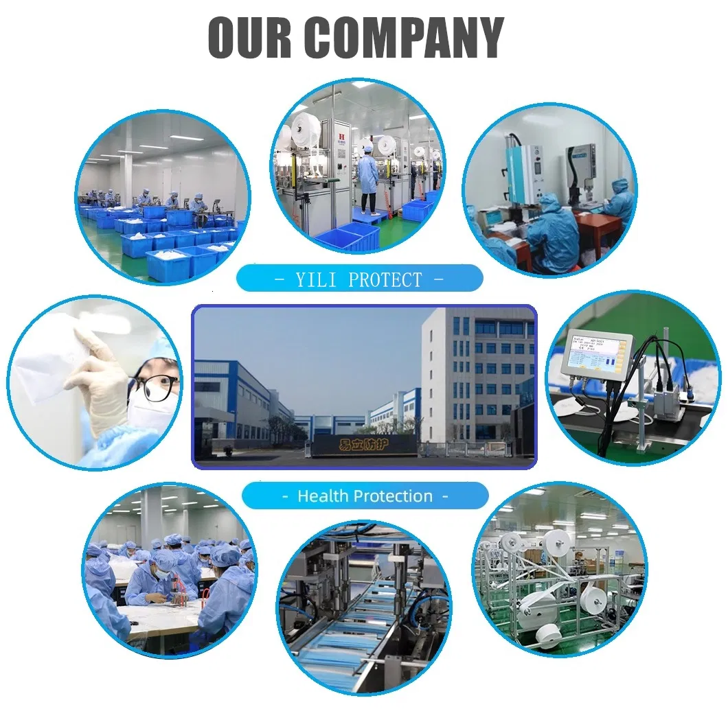 Wholesale En 149: 2001 KN95 FFP2 Disposable Protective Dust Respirator 5 Ply Non-Woven Facial Face Mask