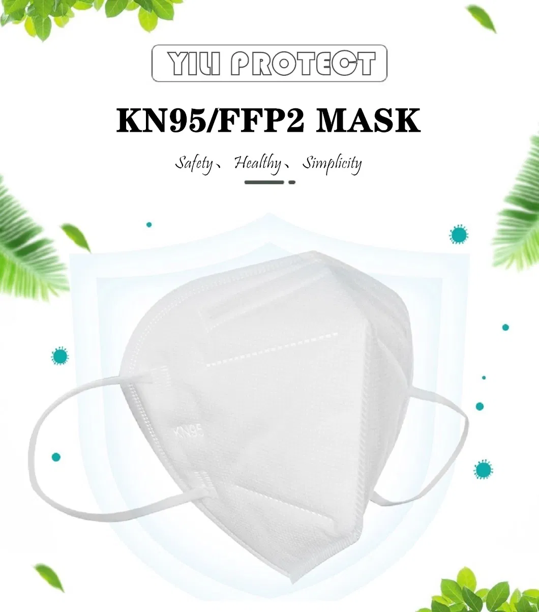 Wholesale En 149: 2001 KN95 FFP2 Disposable Protective Dust Respirator 5 Ply Non-Woven Facial Face Mask